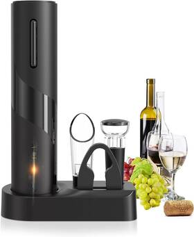 Foibong 611558528009 Electric Wine Opener Set A 4-in-1 Multifunctional 4 In 1 Black