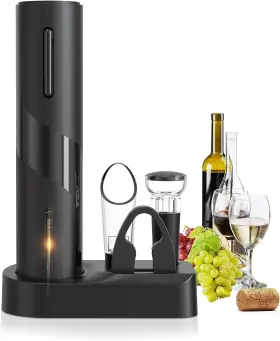 Foibong 611558528009 Electric Wine Opener Set A 4-in-1 Multifunctional 4 In 1 Black