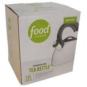 53fnc500ksl Food Network Whistling Tea Kettle 2 Quart Durable Steel Silver Stovetop Manual