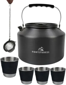 Cmpktlv2 Fortitude 21 Tea Kettle Stovetop 2.2l Teapot Camping Kettles For Bo