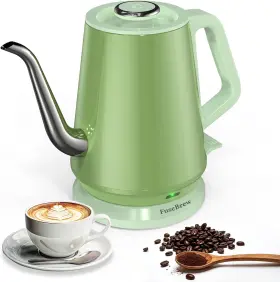 Fusebrew 445056454477 Gooseneck Electric Kettle 0.8l 1200w Fast Boiling Stainless Steel Auto Shut-o
