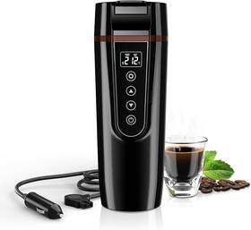 Fvpe 313048686649 Car Travel Electric Kettle 12v/24v Portable Water Boiler Large Display