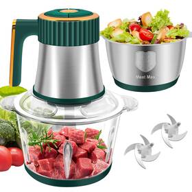 G4s3 B0f291smk5 Food Processor 5-speed Electric Chopper Meat Grinder 2 Bowls 8-cup