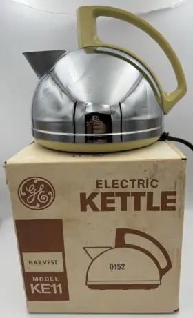 Ke11gh Ge General Electric Vintage Kettle Model Circa 1969 Euc Works Grt