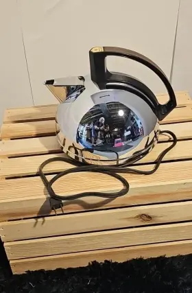 Ke12as Ge Vintage Stainless Steel 6-cup Corded Digital Electric Kettle