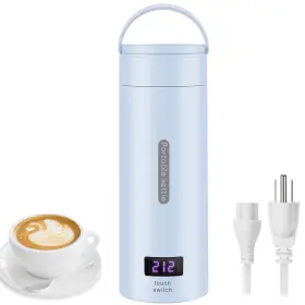 Ves1960 Gearroot Travel Electric Kettle 380ml Small Portable Tea Water Boiler Fast And Auto Shut