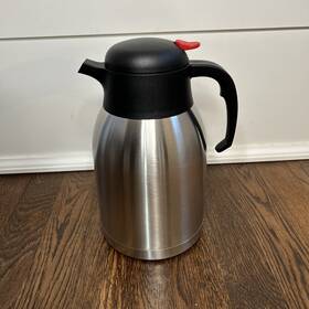 Genuine Joe 11956 Everyday Vacuum Carafe 2 Liter Stainless Steel 10 Inch H. 6 Diameter