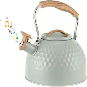 Ghjetw 313043171140 Tea Kettle Stovetop Whistling Teakettle Teapot Stainless Steel 3l Green