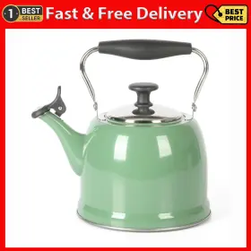 Gibson Overseas Inc. 313095666632 Martha Stewart Kitchen Induction Stovetop Kettle With Lid Stainless Steel