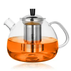 Glazzkraft 886569787350 Glass Teapot With Removable Stainless Steel Infuser 50oz / 1500ml - High Boro