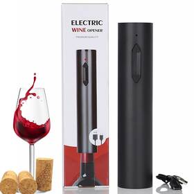 Glowgath Ew0-001 Electric Wine Opener One-click Reusable Button 9 Inch L X 2 W Black