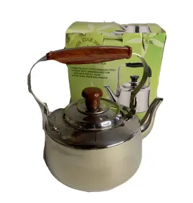 Gs-fkt5 Golden Star Imports Traditional Teakettle 18/10 Stainless Steel