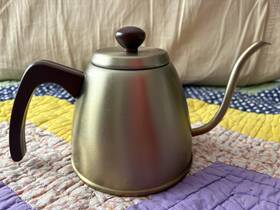 Good Citizen 79006086 Coffee Co. Gooseneck Kettle Wood Handle. Used But Great Shape