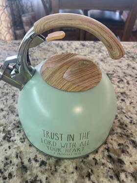 Goodful 741393256024 Timeless Tea 2.5- Quart Stainless Steel Whistling Kettle