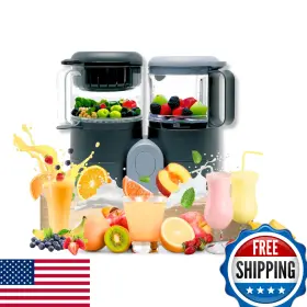 B0ctjqd9hx Goodscious Baby Food Maker Steamer Blender - 4-in-1 Puree Warmer Defroster