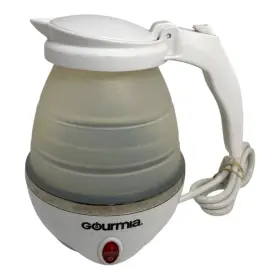 Gk360 Gourmia Travel Foldable Electric Kettle .75 Quart Silicone Collapses Euc