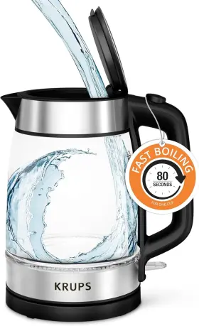 Groupe Seb 010942228097 Krups 1.7l Electric Kettle Smart Temp Plastic And Stainless Assorted Styles