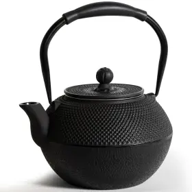Guangheiron 717352893241 Cast Iron Teapot Tea Kettle For Stovetop Safe With Stainless Stee