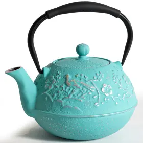 Guangheiron 717352893708 Cast Iron Teapot Small Tea Kettle For Stovetop Safe With Stainle