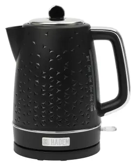 Haden 017342751286 Starbeck 1.7 Liter Stainless Steel Electric Kettle Hot Water With 360