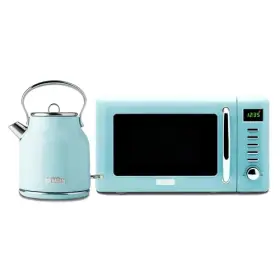 Haden 193802375992 Heritage 1.7 Liter Stainless Steel Electric Kettle Bundled With 0.7 Cubic Foo