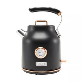 Haden 445002041089 Dorset 1.7 L 7-cup Black And Copper Stainless Steel Electric Kettle With Auto Sh