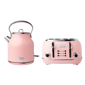 75043-haden Haden Heritage 1.7 Liter Stainless Steel Body Electric Kettle With Toaster