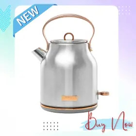 87442515 Haden 1.7l Heritage Electric Kettle Steel And Copper New Free Shipping Auth