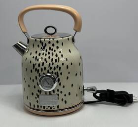 Haden Hk01050-us Poodle And Blonde Limited Edition Electric Tea Kettle Dalamation Print 1.7 L