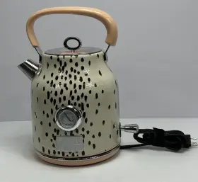 Hk01050-us Haden Poodle And Blonde Limited Edition Electric Tea Kettle Dalamation Print 1.7 L