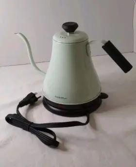 Hb-3166e Hadineeon Electric Kettle Cordless White Gooseneck 0.8l Powerful 1000w