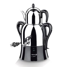 Hakan A341-14 Korkmaz Caykolik Stainless Steel Samovar Upper Pot 1.1 L 37.1 Oz