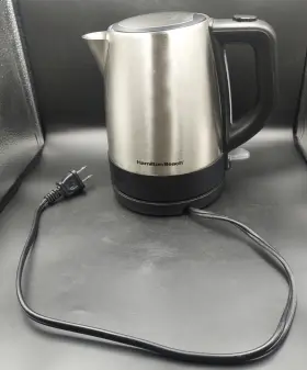 2003393 Hamilton Beach 1l Cordless Electric Kettle Tea Coffee Pot Stainless Hot Water