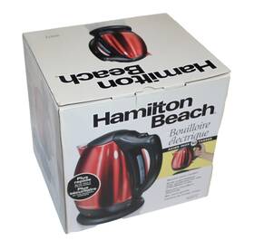Hamilton Beach 40872 Red Stainless Steel 10-cup Electric Kettle