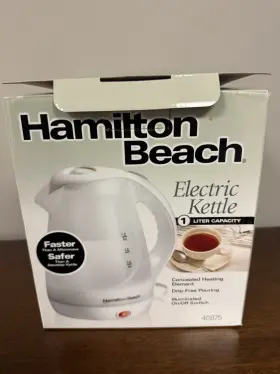 40875 Hamilton Beach Electric Kettle 1 L - Preowned With Box