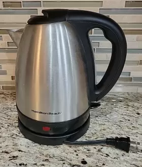 40882e Hamilton Beach Kettle K33 Model #40882e Stainless Steel 1500 Watts 7.2 Cup