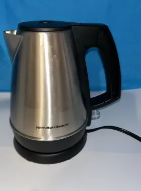 40901f Hamilton Beach 1 L Electric Kettle Heater Works. Clean Coffee Tea Corded