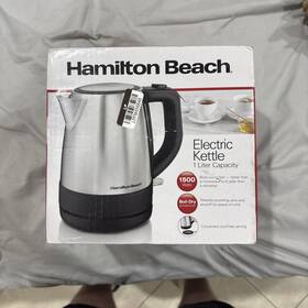 Hamilton Beach 40978g Electric Kettle 1 Liter Cord-free Stainless Steel Serving Pot