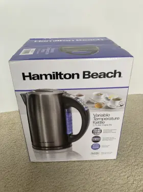 41022f Hamilton Beach 1.7l Variable Temperature Electric Kettle New In Box Unopened