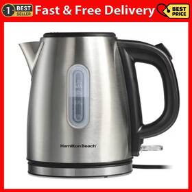 Hamilton Beach Brands 445031827876 Stainless Steel Kettle 1.2 Liter 5 Cup Capacity Ultra-fast Hea