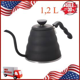Hario Kfvkb-120-mb V60 Buono Drip Kettle 1 2 L Matte Black 1.27 Quart 1.2 Beautiful