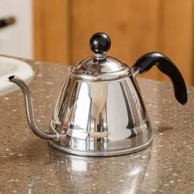 6576 Harold Import Company Inc Pour Over Gleaming Stainless Steel Stovetop Kettle 1 Liter