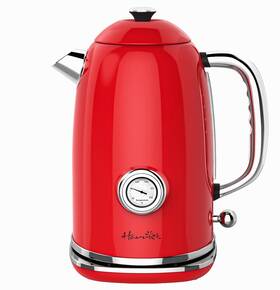 Harriet Hcdsh2024-re Serviced Retro Red Electric Cordless Tea Kettle 1.8l 1500w Thermometer