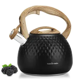Stovetop2.5 Hauce Radio 774980057391 Tea Kettle Quart Stainless Steel Whistling Teapot For Sto