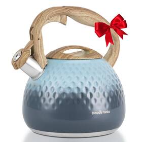 Hauce Radio Tp01-blue Tea Kettle Loud Whistle Kettles For Stovetop Food Grade Stainless Steel