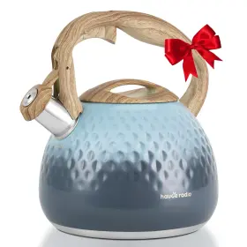 Tp01-blue Hauce Radio Tea Kettle Loud Whistle Kettles For Stovetop Food Grade Stainless Steel