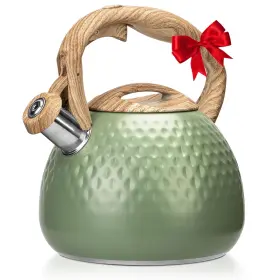 Tp01-olive Hauce Radio Tea Kettle Stovetops 2.5 Quart Food Grade Stainless Steel Water K