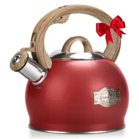 Tp03-red Hauce Radio Tea Kettle For Stovetop 2.1 Quart Loud Whistle Teapots Food Grade S