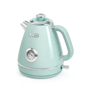 Hazel Quinn 656237854345 Retro Electric Kettle - 1.7 Liters / 57.5 Ounces Tea With Thermometer