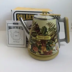 Xsh005 Hazel Quinn Electric Kettle 1 Litres Retro Small Tea Double Wall Cordles